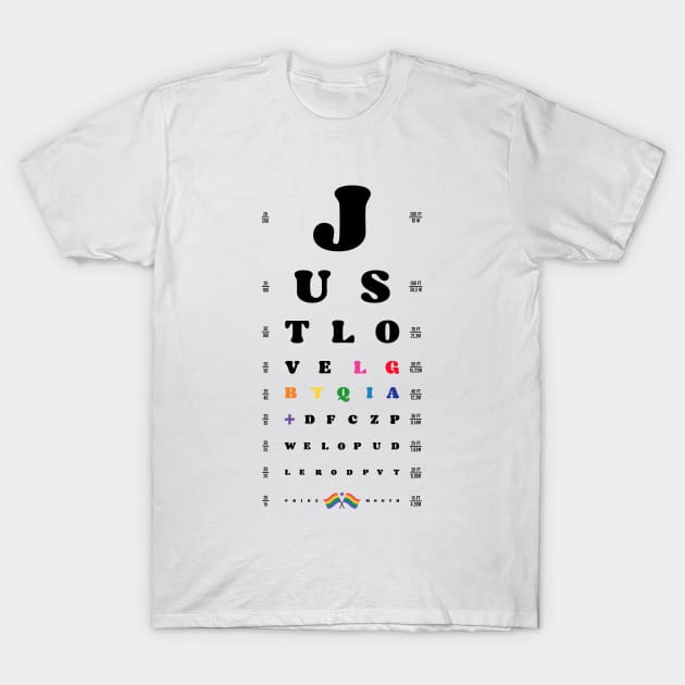 Just love LGBTQIA+ T-Shirt by opippi